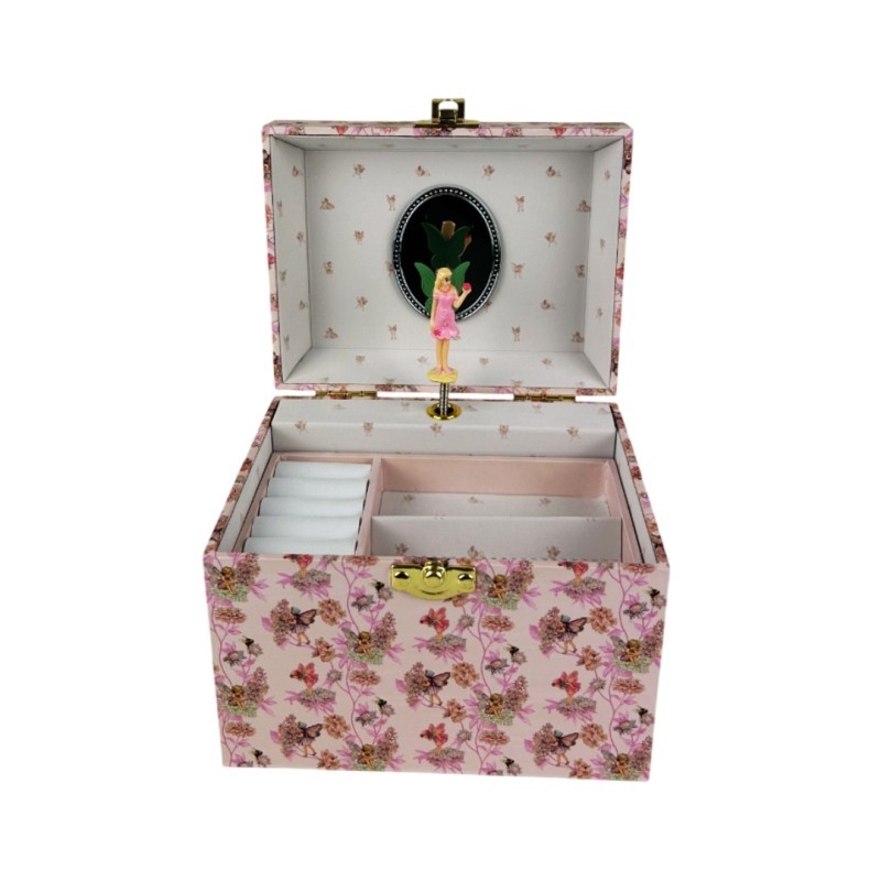 Μπιζουτιέρα Μπαούλο με Πέρλες Flower Fairies 17x13x14, Trousselier 